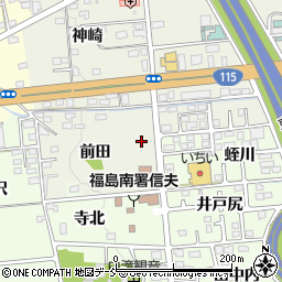 福島県福島市成川前田2周辺の地図