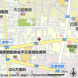 日本生命保険五泉営業部周辺の地図