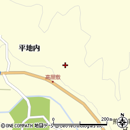 福島県伊達市月舘町布川高屋敷周辺の地図
