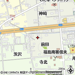 福島県福島市成川前田21周辺の地図