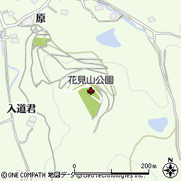 花見山公園周辺の地図