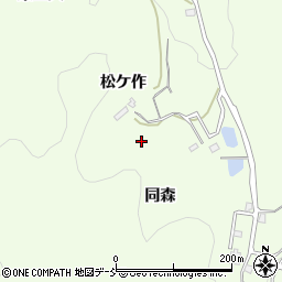 福島県福島市渡利引舘周辺の地図