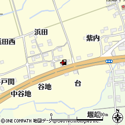 油屋商事福島西インターＳＳ周辺の地図