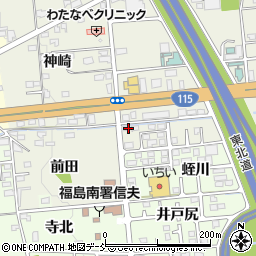 福島県福島市成川六反田37周辺の地図