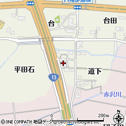 福島県福島市成川（富田）周辺の地図