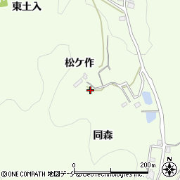 福島県福島市渡利松ケ作周辺の地図