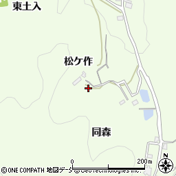 福島県福島市渡利（松ケ作）周辺の地図