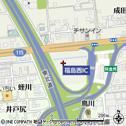 福島県福島市成川（六反田）周辺の地図