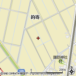 新潟県新潟市南区釣寄周辺の地図