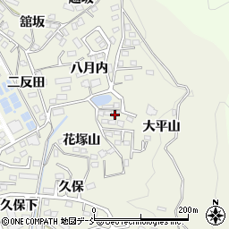 福島県福島市小倉寺元屋敷周辺の地図