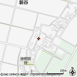 新潟県新潟市西蒲区新谷周辺の地図