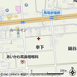 福島県福島市成川車下周辺の地図