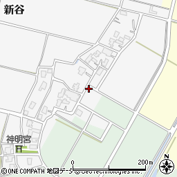 新潟県新潟市西蒲区新谷321-2周辺の地図
