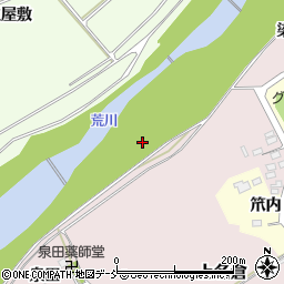 福島県福島市上名倉下河原周辺の地図
