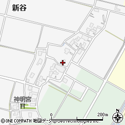 新潟県新潟市西蒲区新谷1117周辺の地図