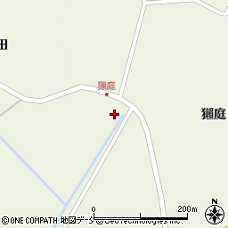 福島県相馬市蒲庭獺庭周辺の地図