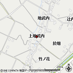 福島県福島市土船上地武内周辺の地図
