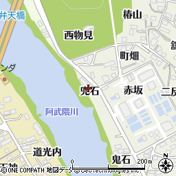 福島県福島市小倉寺兜石17周辺の地図
