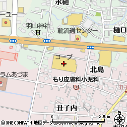 コープふくしま方木田店周辺の地図