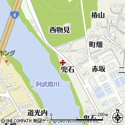 福島県福島市小倉寺兜石19周辺の地図