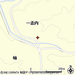 福島県伊達市月舘町布川一盃内周辺の地図