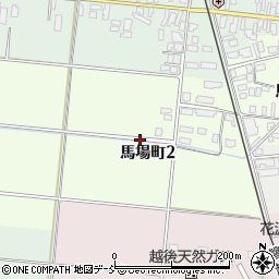 新潟県五泉市馬場町周辺の地図