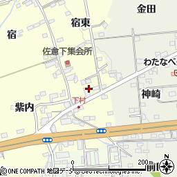 福島県福島市佐倉下（海道下）周辺の地図