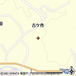 福島県伊達市月舘町布川吉ケ作周辺の地図