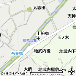 福島県福島市土船東2-2周辺の地図