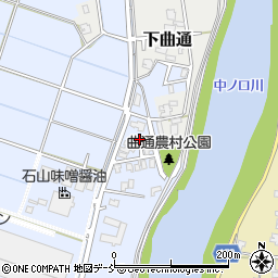 新潟県新潟市南区上曲通518周辺の地図