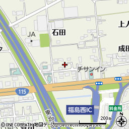 福島県福島市成川杵清水周辺の地図