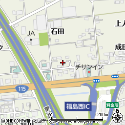 福島県福島市成川（杵清水）周辺の地図