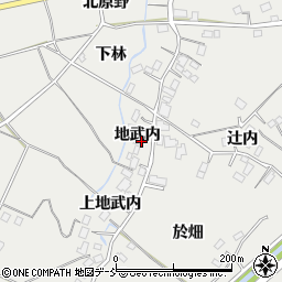 福島県福島市土船地武内周辺の地図
