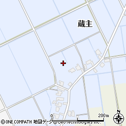 新潟県新潟市南区蔵主周辺の地図
