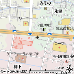 丸亀製麺福島西店周辺の地図