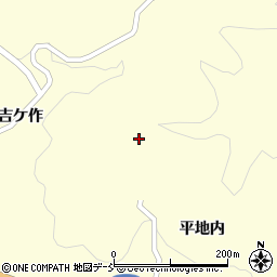 福島県伊達市月舘町布川東吉ケ作山周辺の地図