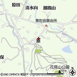 福島県福島市渡利原周辺の地図