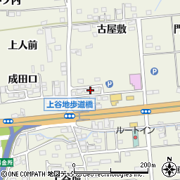福島県福島市成川西谷地周辺の地図
