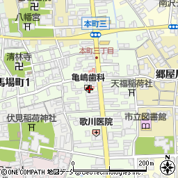 亀嶋歯科医院周辺の地図