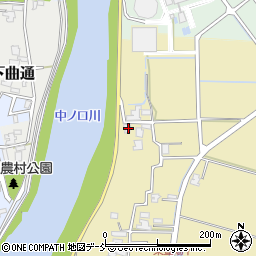 新潟県新潟市南区東萱場166周辺の地図