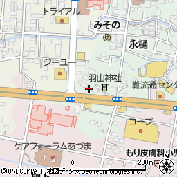 福島県福島市方木田水口周辺の地図
