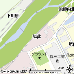 福島県福島市上名倉染北周辺の地図