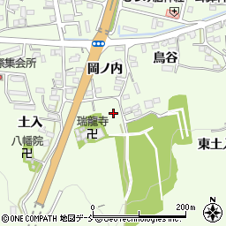 福島県福島市渡利東土入周辺の地図