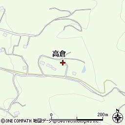 福島県福島市渡利高倉周辺の地図