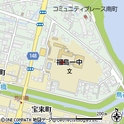 市立福島第一中学校周辺の地図