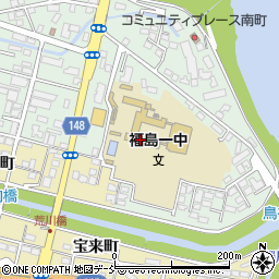 福島市立福島第一中学校周辺の地図