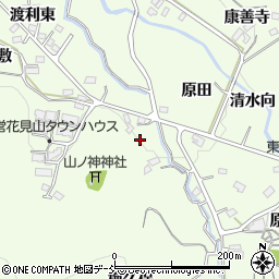 福島県福島市渡利山ノ神周辺の地図