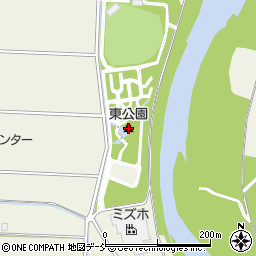 東公園周辺の地図
