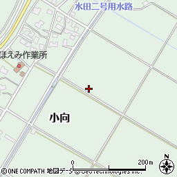 新潟県新潟市秋葉区小向周辺の地図