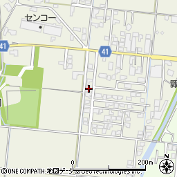 新潟県五泉市土深41周辺の地図